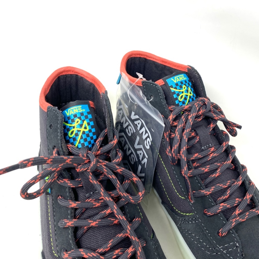 VANS The Lizzie Shoe Canvas Suede Sneakers Gray Multi Women's Skate VN0A4BX1BGG - Picture 6 of 11